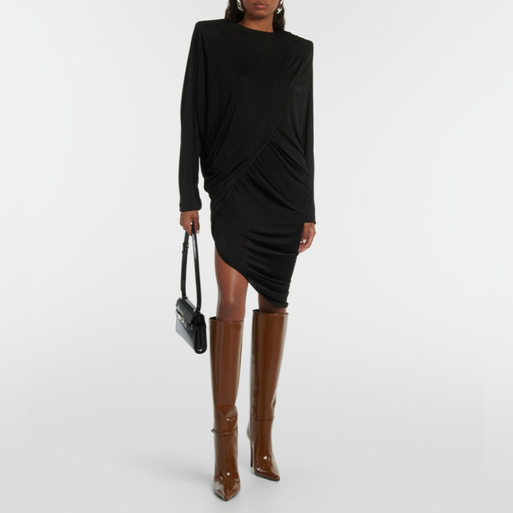 NWOB Saint Laurent Vendome Knee High Boots Pointed Toe Brown Leather EU 38 US 8 - Picture 14 of 14